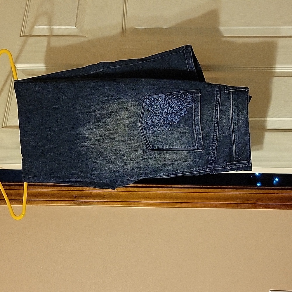 Womens embellished jeans